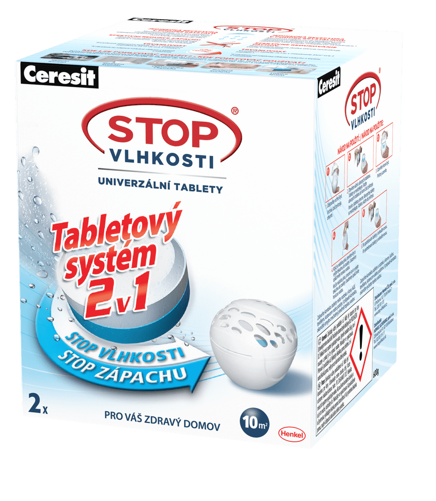Ceresit STOP VLHKOSTI PEARL náhradní tablety 2v1 - neutrální